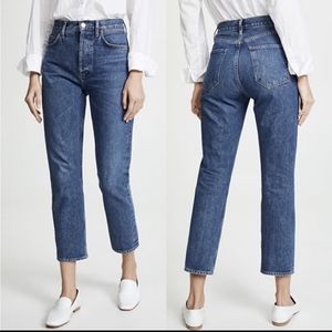 Agolde Riley High Rise Straight Crop